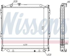 Радиатор охлаждения двигателя TOYOTA LAND CRUISER , NISSENS (64636A)