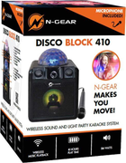 Портативна колонка N-Gear Bluetooth з двома мікрофонами DiscoBlock 410 Black (8719327187524) - зображення 9