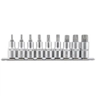 Набор торцевых головок на планке TORX Molder 1/2" CR-V 9 штук - MT68009