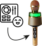 Mikrofon karaoke N-Gear Bluetooth STARMIC S20LG Gold (8720589823167) - obraz 3