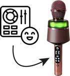 Mikrofon karaoke N-Gear Bluetooth STARMIC S20LSP Rose Gold (8720589823181) - obraz 3