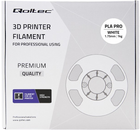 Професійний філамент для 3D-друку Qoltec PLA PRO 1.75 мм 1 кг Cold White (5901878506715) - зображення 5