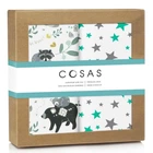 Набор пеленок Cosas Animals Wood/Starfalls Mint Grey 2 шт