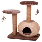 Когтеточка драпак CROCI с домиком Bonsai, 60х40х71см (*)