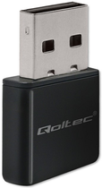 Adapter Wi-Fi Qoltec Ultra Fast Mini Wireless USB NANO WiFi Black (5901878569864) - obraz 5