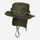 Тактическая панама мужская MIL-TEC British Boonie Hat with Neck Flap R/S"12326101 S [182] Olive (4046872385599)