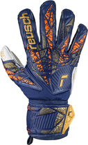 Рукавички футбольні воротарські Reusch Attrakt Grip 5470815 4410 розмір 10.5 Сині з сірим (4060485476727) - зображення 2