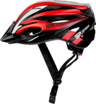 Kask Spokey Spectro 922190 rozmiar L 58-61 cm Czerwono-szary (5902693221906) - obraz 3