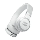 Бездротові навушники накладні JBL Live 670 NC White (JBLLIVE670NCWHT), що складаються, адаптивне шумозаглушення, Bluetooth 5.3, 65 годин автономно. 850 мАг, роботи, 4 мікрофони, Type C, швидка зарядка, білі