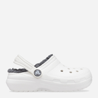 Chodaki chłopięce ocieplane Crocs Classic Lined Clog Kids 207010-10M 36-37 Białe (191448702356)