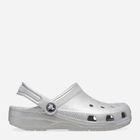 Підліткові крокси для дівчинки Crocs Classic Glitter Clog K 206993-0IC 37-38 Серебристі (196265551637)