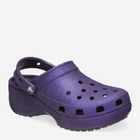 Chodaki damskie na platformie Crocs Classic Platform Glitter Clog W 207241-5AS 36-37 Fioletowe (196265748174) - obraz 2