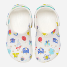 Chodaki dziecięce dla dziewczynki Crocs Classic Doodle Print Clog T 210357-94S 27-28 Białe (196265775903) - obraz 5