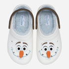 Chodaki dziecięce dla dziewczynki ocieplane Crocs Classic Frozen Olaf Clog Kids 210234-90H 32-33 Białe (196265808014) - obraz 4