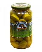 Оливки Bravo Aceitunas Gordales con hueso гіганти мариновані з кісточкою 1 кг