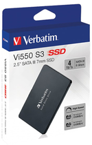 SSD dysk Verbatim VI550 S3 4TB 2.5" SATA III Black (023942493556) - obraz 4