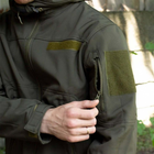 Демісезонна куртка Softshell олива розмір 3XL - зображення 5