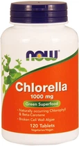 Натуральна добавка Now Foods Chlorella 1000мг Таблетки