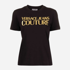 Футболка бавовняна жіноча Versace Jeans Couture vjc76haht04cj00tg89 M Чорна (8052019581324) - зображення 2