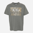 Koszulka męska bawełniana długa Versace Jeans Couture vjc76gaht10cj00tg14 XL Szara (8052019580570) - obraz 4