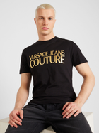 Koszulka męska bawełniana długa Versace Jeans Couture vjc76gaht00cj00tg89 M Czarna (8052019580174)