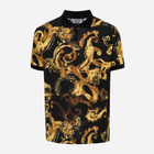 Polo męskie długie Versace Jeans Couture vjc76gag6s0js286g89 3XL Czarny/Żółty (8052019587258)