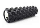 Масажний ролик EasyFit Grid Roller Extreme 45 см Чорний