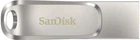 SanDisk Накопичувач 64GB USB 3.1 Type-A + Type-C Dual Drive Luxe Срібний