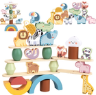 Klocki drewniane Woopie Stacking Animals 29 elementów (5904326949706) - obraz 2