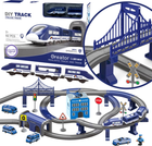 Zestaw do zabawy Woopie Electric Train Car Track Police Station Helicopter Cars (0716053830685) - obraz 3