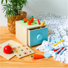 Kostka edukacyjna Tooky Toy Montessori 4 w 1 Sorter Nauka kolorów (6972633374497) - obraz 9