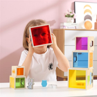 Піраміда Viga Montessori Nesting & Stacking Blocks Тварини (6971608445729) - зображення 3