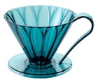 Пуровер Cafec Flower Dripper Tritan Blue Green