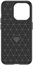 Etui Hurtel Carbon Case do iPhone 15 Pro Black (9145576279458) - obraz 3