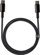 Кабель Baseus Tungsten Gold Fast Charging Data Cable Type-C to Type-C 100W 2 м Black (CATWJ-A01) - зображення 2