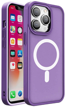 Etui plecki Hurtel MagSafe Color Matte Case do Apple iPhone 15 Purple (9145576280027) - obraz 1