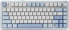 Клавіатура AULA F75 White-Salt Blue Ігрова Безпровідна Механічна. 2.4G/Bluetooth/Провід RGB Grey Wood v3 Світчі
