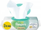 Упаковка дитячих вологих серветок Pampers Harmonie New baby 3 пачки х 46 шт (8700216201025)