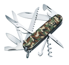 Ніж складаний, мультитул Victorinox Huntsman (91мм, 15 функцій), камуфляж 1.3713.94