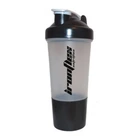 Шейкер IronFlex Shaker 500 мл с пружинкой + контейнер, Transparent