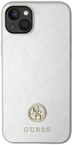 Панель Guess Strass Metal Logo для iPhone 15 Silver (3666339151140)