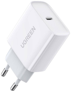 Мережевий зарядний пристрій Ugreen USB-C PD 3.0 QC 4.0 20 W White (6957303804610)