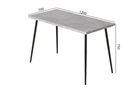 Стіл кухонний Марсель 30 Ferrum-decor 75x120x70 Чорний метал ДСП Бетон 32 мм (MAR3008)