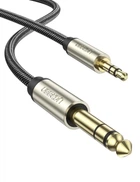 Аудіо-кабель UGREEN AV127 3.5mm to 6.35mm TRS Stereo Audio Cable 2m Grey (UGR-10628)