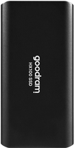 Dysk SSD Goodram HX100 512GB USB 3.2 Type-C TLC Black (SSDPR-HX100-512) Zewnętrzny - obraz 2