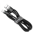 Кабель усиленная оплетка Baseus Cafule USB - Lightning 1 метр (CALKLF-BG1)