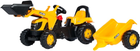 Gokart na pedały Berg Rolly Kid JCB z łyżką i przyczepą Żółty (4006485023837) - obraz 1