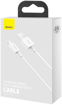 Кабель Baseus Superior Series Fast Charging Lightning 2.4A 0.25 м White (CALYS-02) - зображення 7