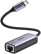 Cетевой адаптер Ugreen Ethernet RJ-45 - USB Type-C Grey (6957303843220)