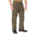 Штани Rothco тактичні десантні цифровий камуфляж Vintage Paratrooper Pants Woodland Digital Camo L - зображення 9